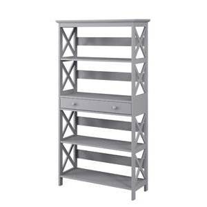 59.75" Breighton Home Xavier 5-Shelf Bookcase with Drawer - 1 of 4