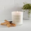 8oz Wood Lidded Glass Wellness Intention Candle - Threshold™ : Target