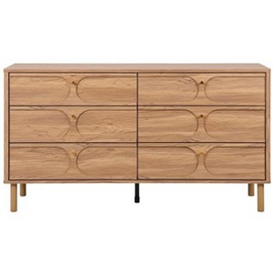 Prinpop 6 Drawer Chest - DRS9603 - Oak - Safavieh - 1 of 4