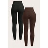TIME HOLLOW High-Waisted Casual Sports Leggings - 2 of 3