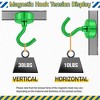 COWLOWN 6-Pack Green Powerful Magnetic Hooks for Cruise, Kitchen & Office - 3 of 4