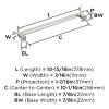 Amerock Lintel Pull for Cabinets, Drawers, and Furniture - 4 of 4