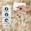Rug for Living Room,Floral Print Area Rugs,Washable Non-Slip Modern Stain Resistant Low-Pile Carpet for Bedroom Dining Nursery Mat with Rubber Back - 4 of 4