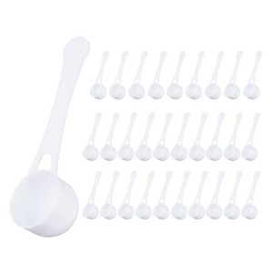 Unique Bargains Plastic Disposable Coffee Spices Measuring Spoon with Short Handle 30 Pcs - 1 of 4