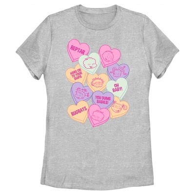 Women's Rugrats Candy Hearts T-shirt : Target