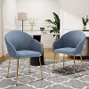 NicBex Upholstered Dining Chairs Set of 2 with Metal Legs for Living Room,Meeting Room,Bedroom - 2 of 4