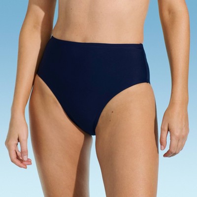 Lands' End Women's Smoothing High Waist Bikini Bottom