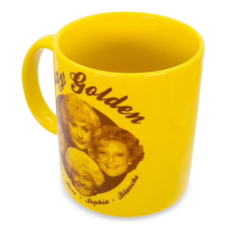 Silver Buffalo The Golden Girls "Stay Golden" Gold Ceramic Coffee Mug | Holds 20 Ounces, 2 of 7