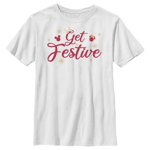 Boy's Disney Mickey and Friends Get Festive T-Shirt - 1 of 4