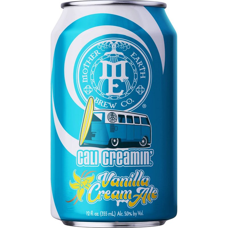 Mother Earth Cali Creamin&#39; Vanilla Cream Ale Beer - 6pk/12 fl oz Cans, 2 of 4