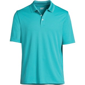 Lands' End Men's Short Sleeve Solid Active Polo Shirt - 1 of 2
