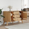 vidaXL Sideboard OLDEN Brown 44.9 in.x16.9 in.x28.9 in. Solid Wood Pine - 4 of 4