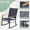 Celebalcony Outdoor Rocking Chairs Set of 2, High Back Patio Rocking Chair Set,Textilene Fabric Outdoor Rocking Chair for Porch,Patio,Balcony - 4 of 4