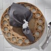 Split P Hammered Metal Rabbit Napkin Ring Set of 4 - 2 of 3