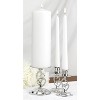 Sparkling Love Wedding Collection Candle Stand Set: Silver Metal Taper Holders for Weddings, 3-Piece Set by Hortense B. Hewitt - 2 of 2