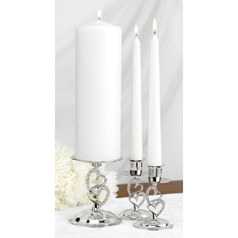 Sparkling Love Wedding Collection Candle Stand Set, 2 of 3