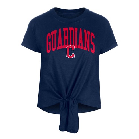 Women's Refried Apparel Red Cleveland Guardians Cropped T-Shirt