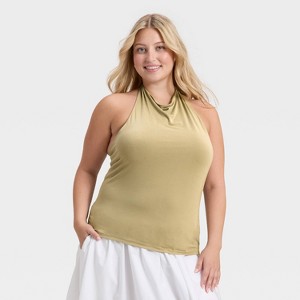 Women's Sandwash Halter Neck Top - A New Day™ - 1 of 3