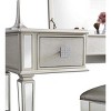 Okak Vanity Table with Drawers and Lights, Mirrored Vanities Desk with Drawers, Bedroom Makeup Vanity Table Set with Mirror and Stool - 3 of 4