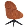 Corduroy Swivel Upholstered High Back Accent Chair with Pillow and Thick Cushion - 4 of 4