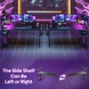 Bestier 61 Inch Retangular Gaming Desk with Shelves，Black - 2 of 4