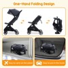 Lightweight Stroller, Compact One Hand Fold Travel Stroller for Airplane Friendly - 4 of 4