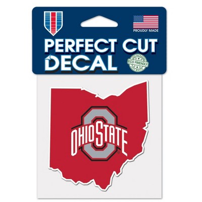 NCAA Ohio State Buckeyes 4"x4" State Decal