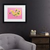Trademark Fine Art - Ania Zwara  Yellow Dandelions On Pink Matted Framed Art - 2 of 4