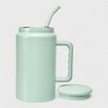 50oz Insulated Stainless Steel Tumbler with Handle and Straw - Large Capacity Travel Mug, Leakproof Lid, for Home & Outdoor - 4 of 4