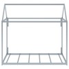 Twin Size Floor Bed For Kids, Floor Bed With Roof, House Bed For Boys Girls, Metal House Shape Platform Bed Twin Single Bed - 2 of 4