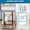 FDW Dog Playpen Pet Dog Fence 2-32 Panels  24/32/40"H Metal Dog Pen Outdoor Exercise Pen with Doors for Large/Medium /Small Dogs for RV,Camping,Yard - 4 of 4