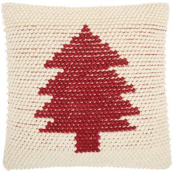 20"x20" Oversize Holiday Xmas Tree Loops Indoor Square Throw Pillow - Mina Victory