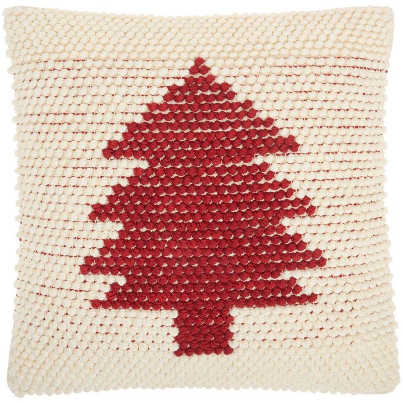 20"x20" Oversize Holiday Xmas Tree Loops Indoor Square Throw Pillow - Mina Victory, 1 of 10