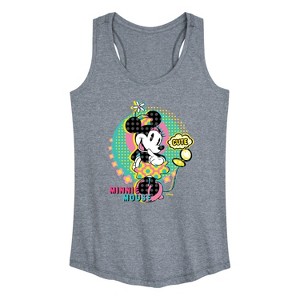 Women's - Disney - Minnie Mouse Cute Graphic Racerback Tank - 1 of 4
