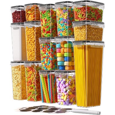 Paaaawaters Airtight Food Storage Containers with Lids, 24 PCS Kitchen and Pantry Organization Canisters, BPA-Free