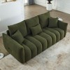 Kumasinova Premium Teddy Fleece Lounge Chair, Plush Single Sofa Chair with Pillow, Sturdy Wood Frame, Upholstered Couches for Living Room - 2 of 4