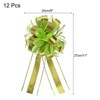 Unique Bargains Large Pull Bow Metallic Gift Wrapping Ribbon for Wedding 12 Pcs - 2 of 4