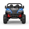 24V 4WD Ride On Dump Truck for Kids, 2-Seater Electric Ride On Car with Remote Control, Motorized Dump Bed, All-Terrain Wheels, Bluetooth Music, LED - 2 of 4