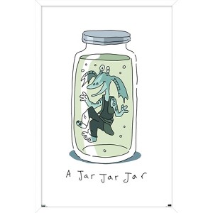 Trends International Star Wars: Humor - A Jar Jar Jar Framed Wall Poster Prints - 1 of 4