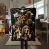 Pet Dog Basset Hound Seasonal Car Blanket Fleece Throw, Christmas Gift. - 2 of 4