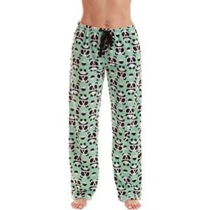 Just Love Womens Panda Print Micro Fleece Pajama Pants - 1 of 3