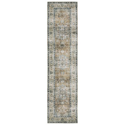 Colette Washable Center Medallion Indoor Area Rug- Captiv8e Designs