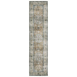 Colette Washable Center Medallion Indoor Area Rug- Captiv8e Designs - 1 of 4