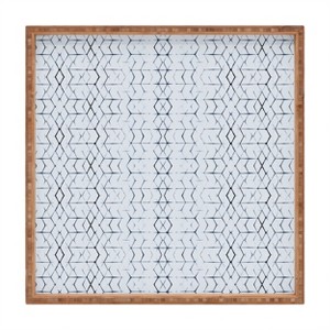 Becky Bailey Shibori Diamonds Square Bamboo Tray - Deny Designs - 1 of 2