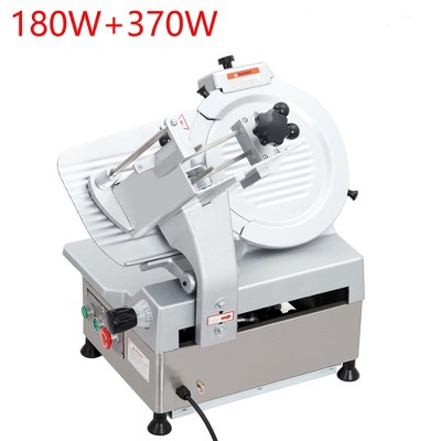 Commercial 12" Automatic Slicer Blade Electric Food Slicer Cutter 180+370W Motor