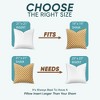 Pillowflex Synthetic Down Alternative Pillow Insert White - Chop - 2 of 4
