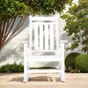 FURNIinspire Patio Accent Chairs Outdoor Rocking Chair, Oversized Rocking Chair, All Weather Resistant Porch Rocker, White, 35.04"*25.9"*41.34" - 4 of 4