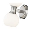 Artemis 2-Light Wall Sconce - Mid-Century Modern Design with Opal Glass Shades - 2 of 4