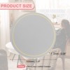 Unique Bargains Round PVC Leather Waterproof Anti-slip Home Decor Coasters 6 Pcs Grey - 2 of 4