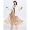 Women's Fairy Tutu Maxi Skirt - Long Tiered Tulle Skirt with High Elastic Waist - 2 of 4